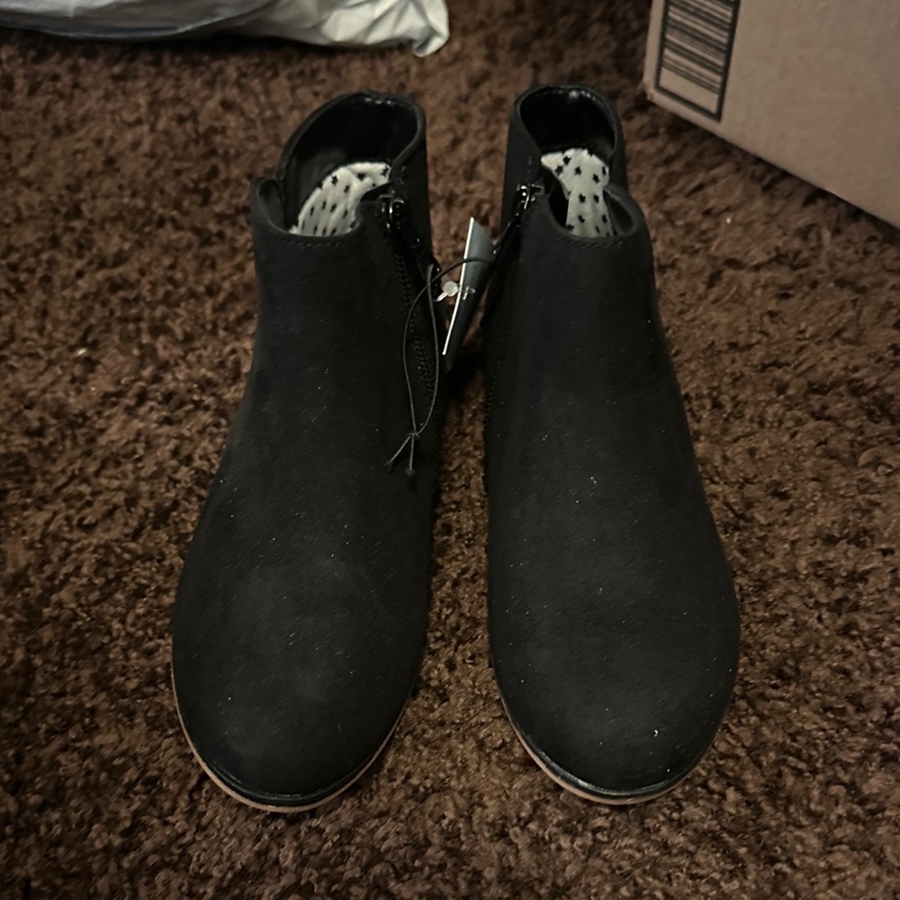 TODAY ONLY! Cat & Jack Black Ankle Boots $10